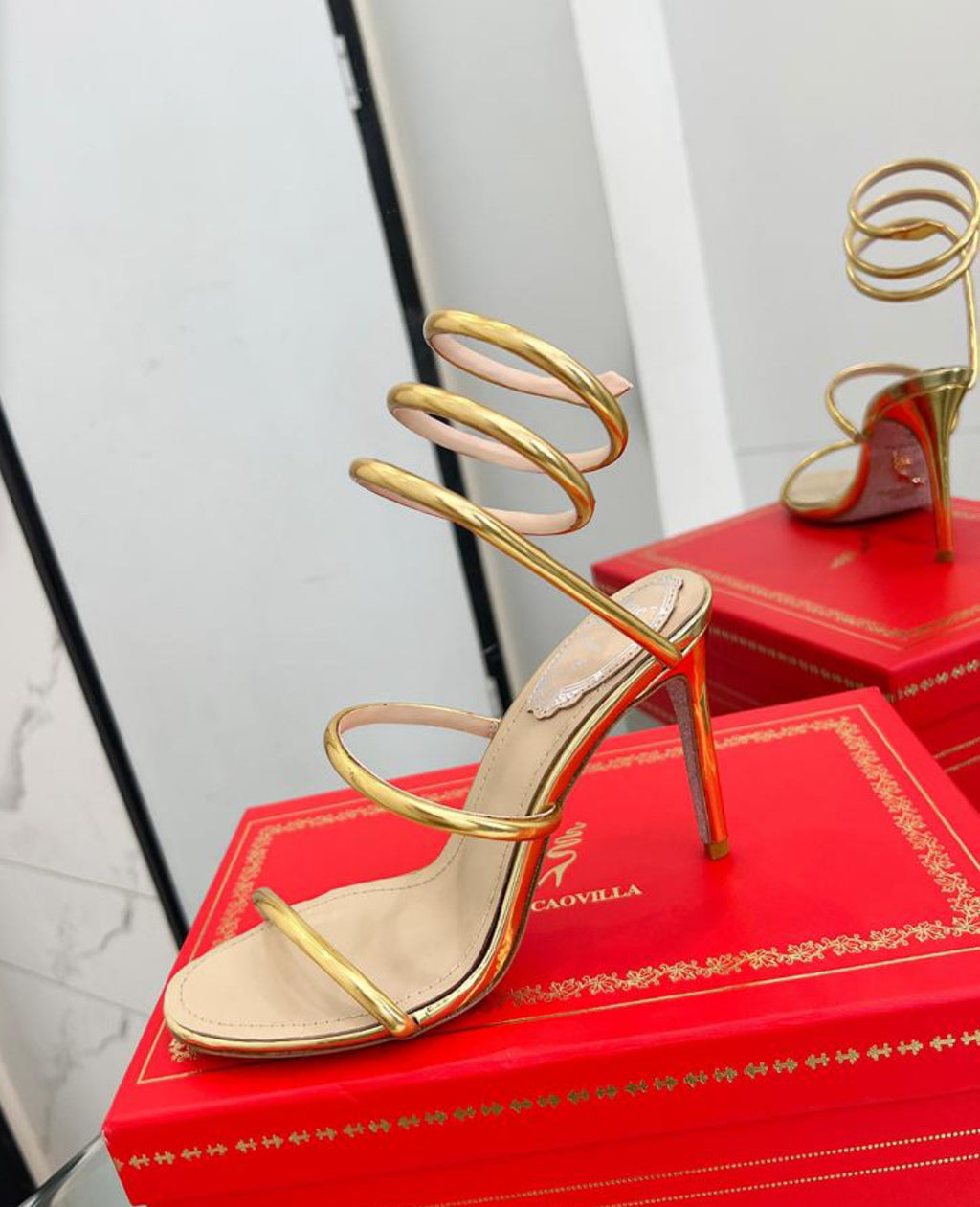 Rene Caovilla-Golden Heels