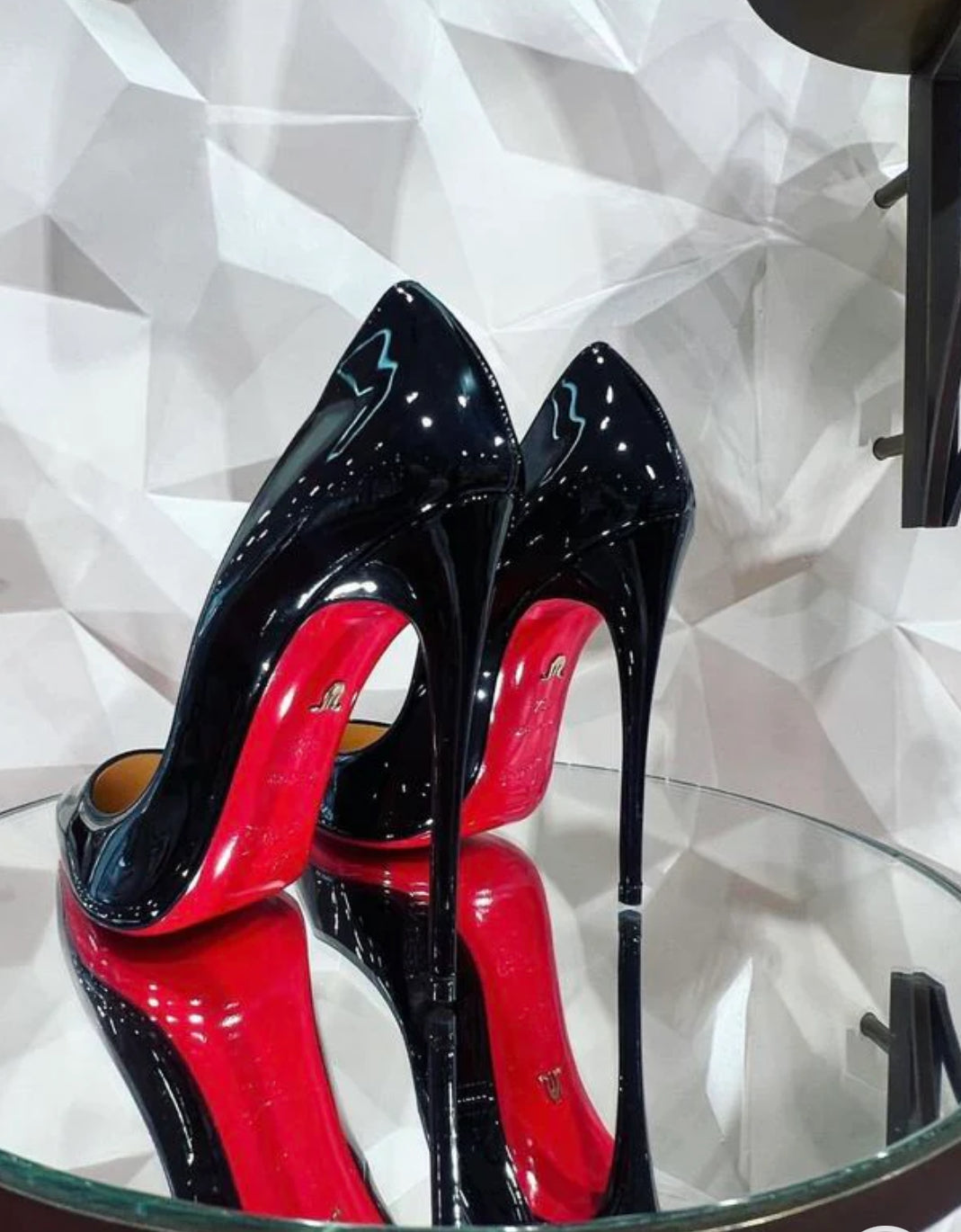 Womens Black Patent Leather Pointed-Teo Stiletto Pumps