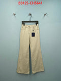 PREMIUM MONOGRAM PATTERN STRAIGHT-LEG PANTS