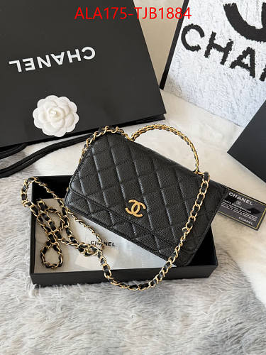 ELEGANT QUILTED CHAIN BAG. TOP QUALITY GENUINE LEATHER 19*12