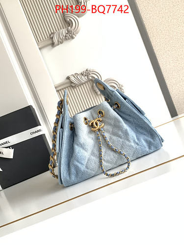 LUXURY DENIM BUCKET BAG -TOP QUALITY  (20*22*12´5)