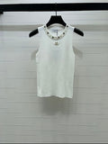 Elegant french top tank womens clothing