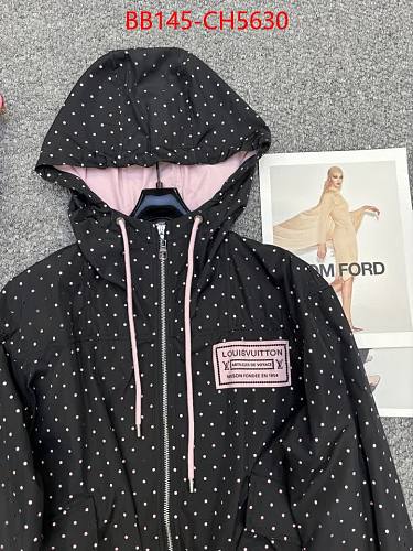 MONOGRAM INSPIRED PADDED JACKET-BLACK