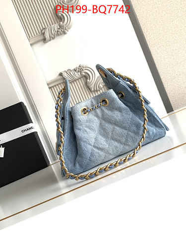 LUXURY DENIM BUCKET BAG -TOP QUALITY  (20*22*12´5)