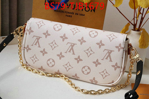 LUXURY MONOGRAM CHAIN SHOULDER BAG-COATED CANVA+GENUINE LEATHER