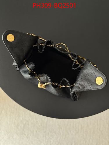 LUXURY CHAIN HANDLE BUCKET BAG-GENUINE LEATHER TOP QUALITY 30*26