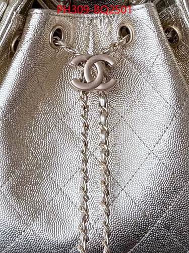 LUXURY CHAIN HANDLE BUCKET BAG-GENUINE LEATHER TOP QUALITY 30*26