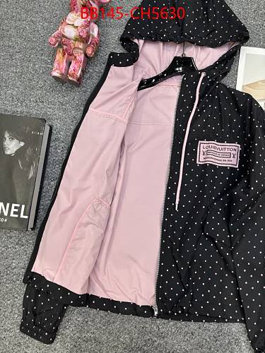 MONOGRAM INSPIRED PADDED JACKET-BLACK
