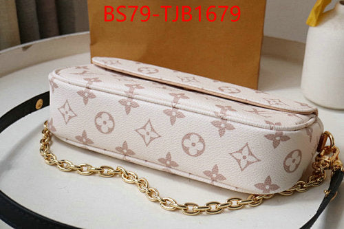 LUXURY MONOGRAM CHAIN SHOULDER BAG-COATED CANVA+GENUINE LEATHER