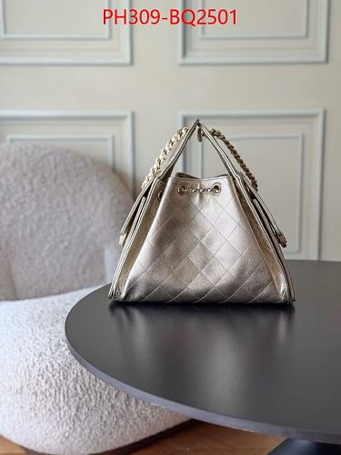 LUXURY CHAIN HANDLE BUCKET BAG-GENUINE LEATHER TOP QUALITY 30*26