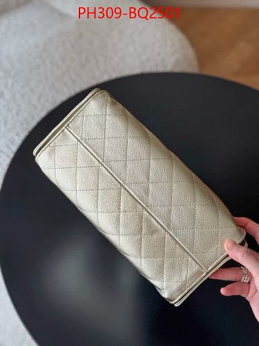 LUXURY CHAIN HANDLE BUCKET BAG-GENUINE LEATHER TOP QUALITY 30*26