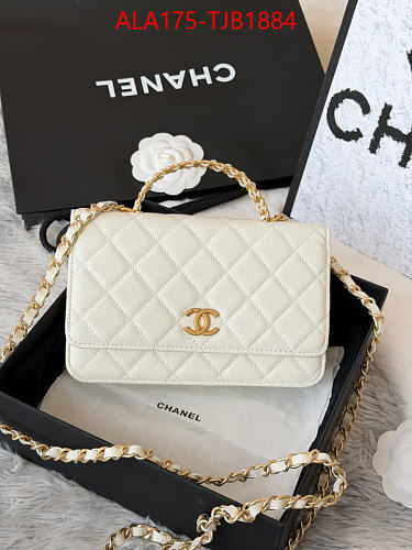 ELEGANT QUILTED CHAIN BAG. TOP QUALITY GENUINE LEATHER 19*12