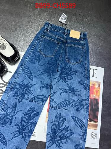 PREMIUM FLORAL PRINT STRAIGHT-LEG DENIM