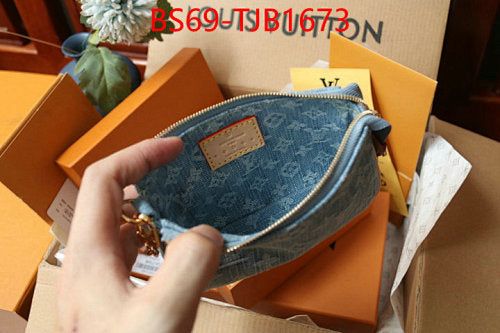 LUXURY  DENIM CHAIN BAG-DENIM+GENUINE LEATHER 9´5*4´5