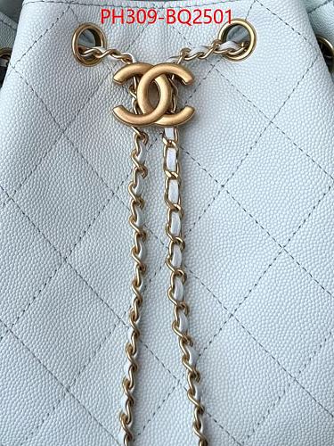 LUXURY CHAIN HANDLE BUCKET BAG-GENUINE LEATHER TOP QUALITY 30*26