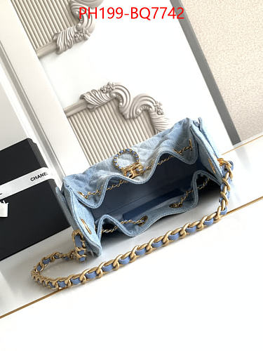 LUXURY DENIM BUCKET BAG -TOP QUALITY  (20*22*12´5)