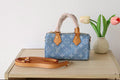 MONOGRAM DENIM WOMEN BAGS DENIM+LEATHER