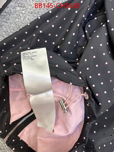 MONOGRAM INSPIRED PADDED JACKET-BLACK