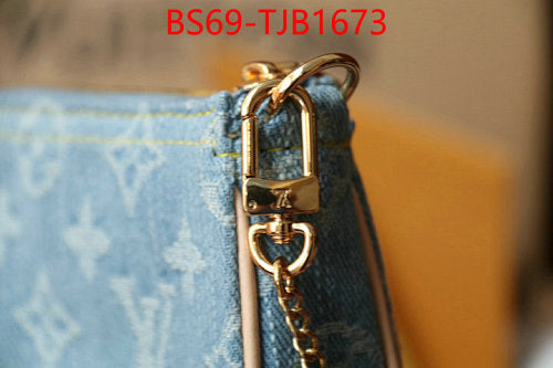 LUXURY  DENIM CHAIN BAG-DENIM+GENUINE LEATHER 9´5*4´5