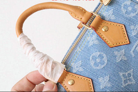 MONOGRAM DENIM WOMEN BAGS DENIM+LEATHER