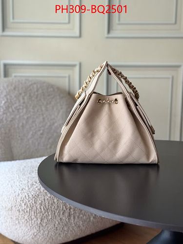 LUXURY CHAIN HANDLE BUCKET BAG-GENUINE LEATHER TOP QUALITY 30*26